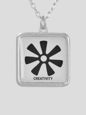 Adinkra Symbol Necklace-CREATIVITY